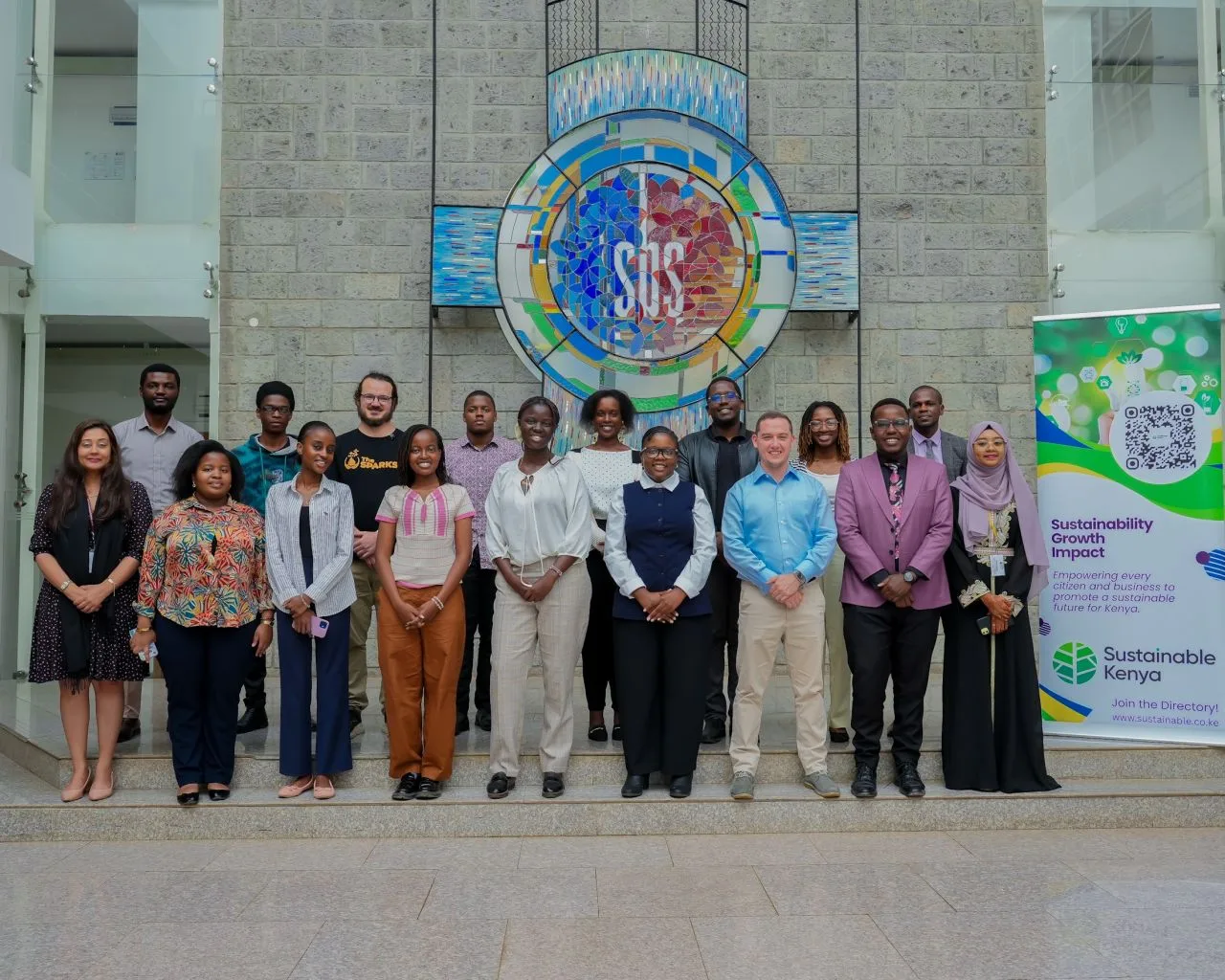 The Sustainable Business Internship Programme cohort gathered together