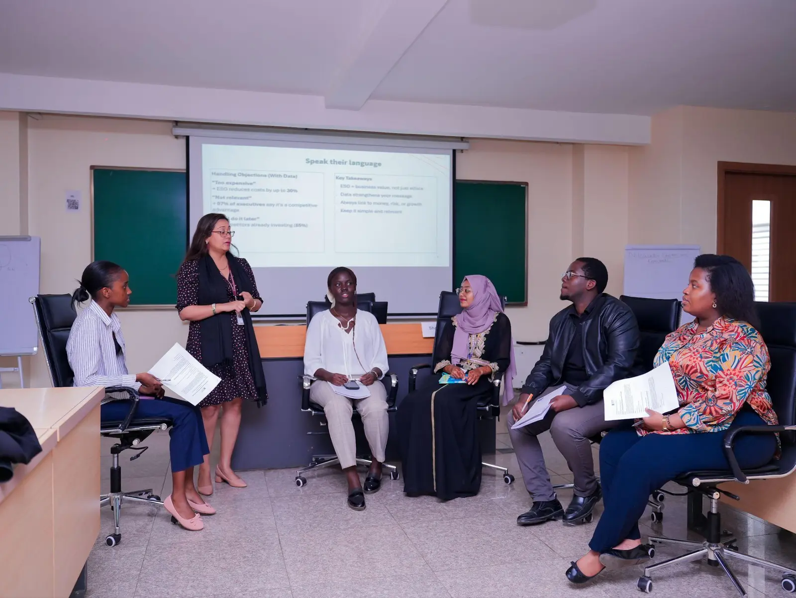 Training session during the three-day programme
